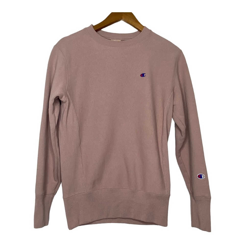 Champion Retro Reverse Weave Warm Up Crew C Logo Sweatshirt Size…